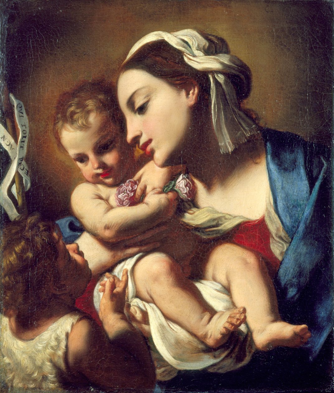 Madonna és gyermeke a csecsemő Szent Jánossal, 1664. alkotó: Elisabetta Sirani