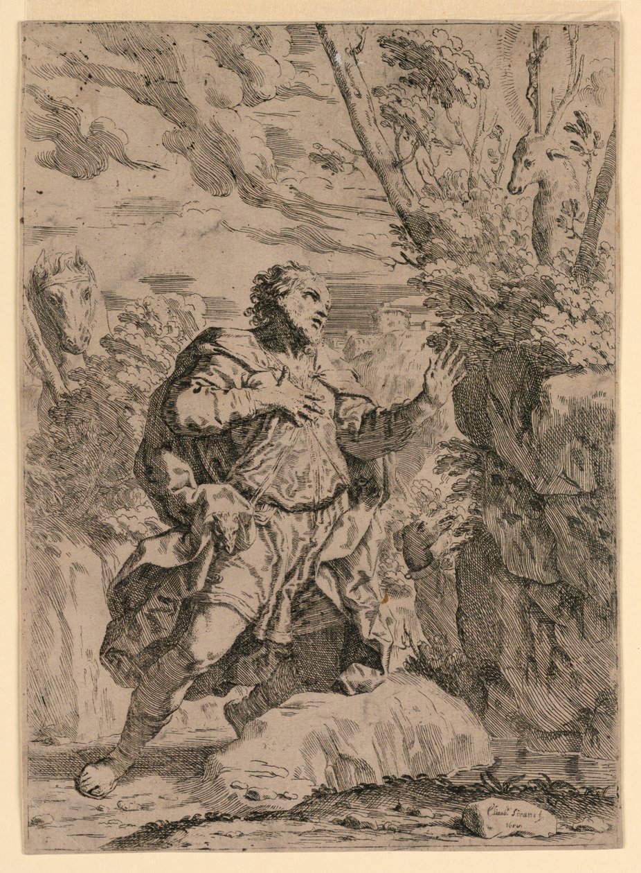Szent Eustace alkotó: Elisabetta Sirani