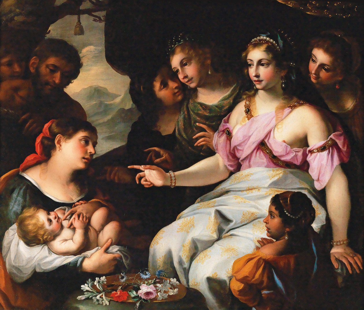 Mózes megtalálása. alkotó: Elisabetta Sirani