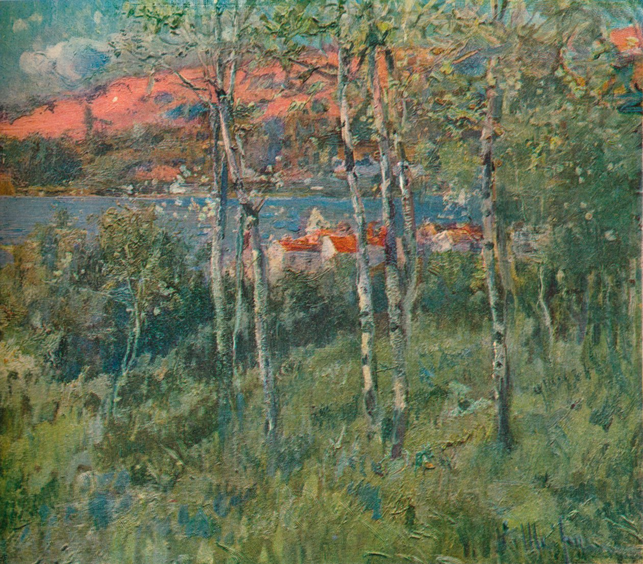 Egy falu Galíciában, Spanyolország, 1908 alkotó: Eliseo Meifren y Roig