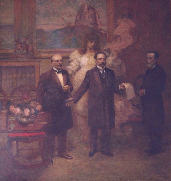 A költségvetési törvény allegóriája alkotó: Eliseu Visconti