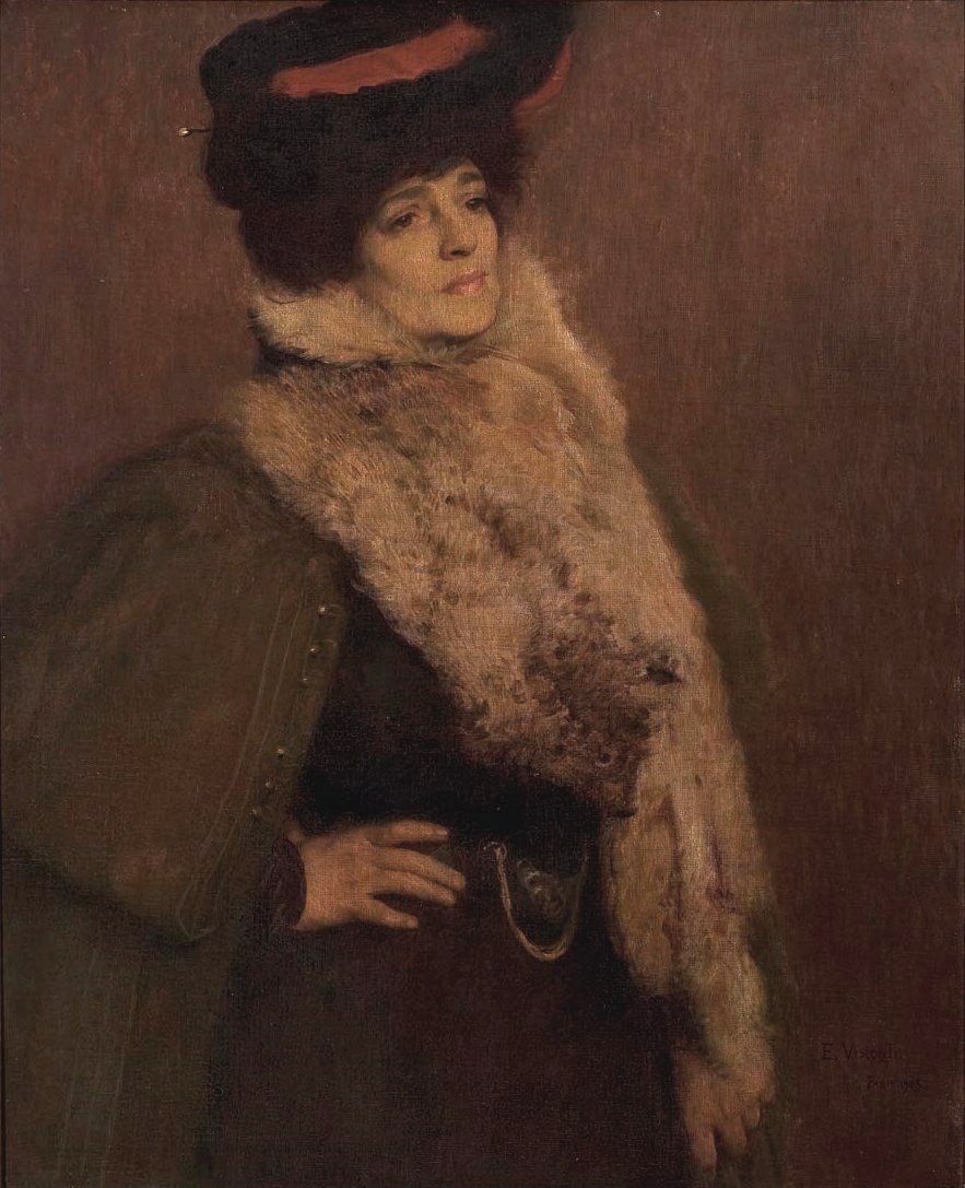 Nicolina Vaz de Assis szobrász portréja alkotó: Eliseu Visconti