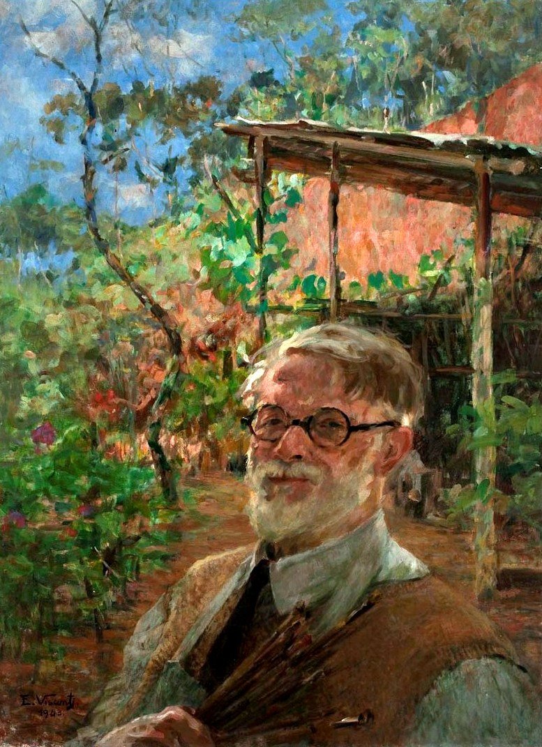 Önarckép a szabadban alkotó: Eliseu Visconti