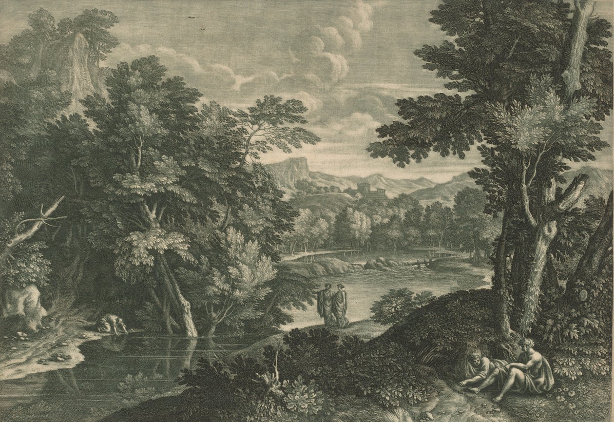 Táj, 17331742. alkotó: Elisha Kirkall