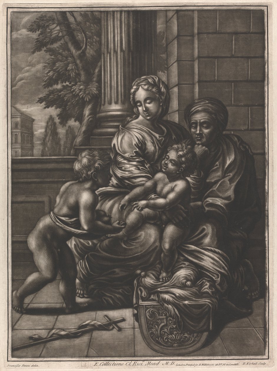 Szűz és Gyermek alkotó: Elisha Kirkall