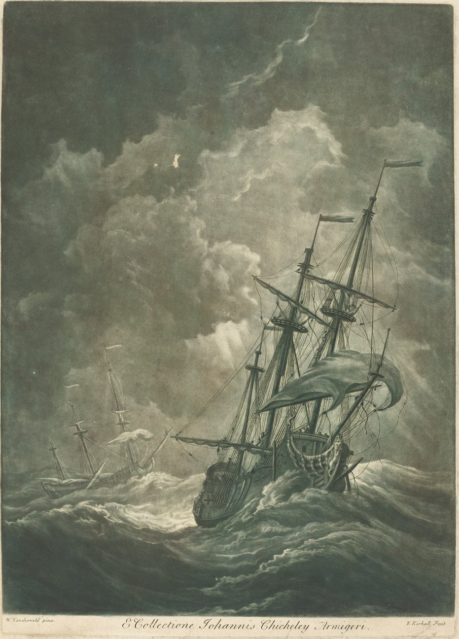 Szállítási jelenet John Chicheley gyűjteményéből alkotó: Elisha Kirkall after Willem van de Velde the Elder