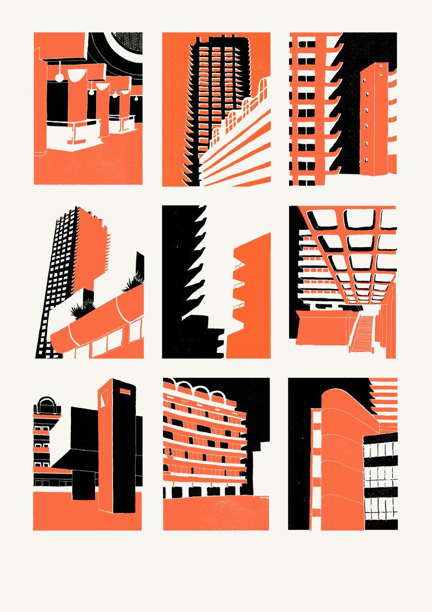 Barbakán, 2014 (szitanyomat) alkotó: Eliza Southwood