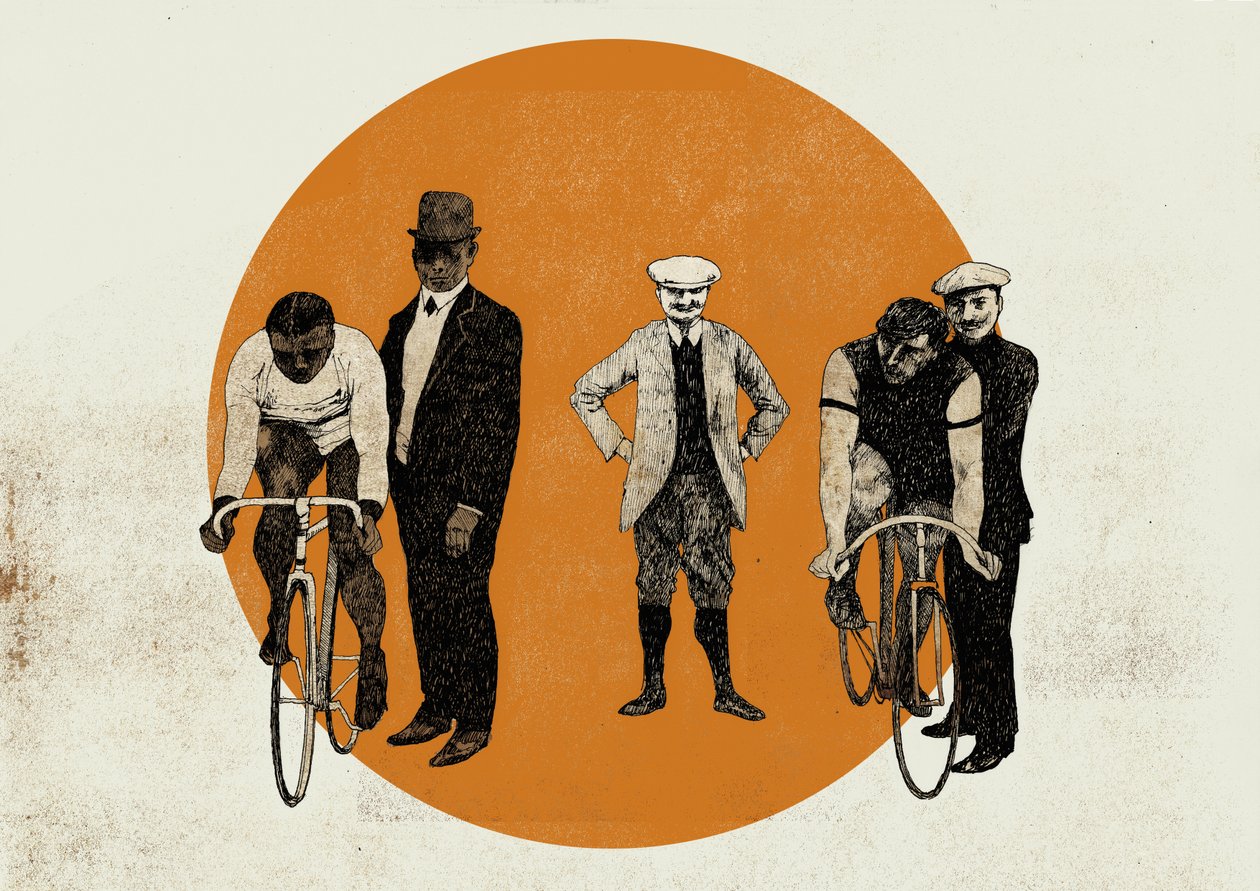 Old Time Trial, 2014 (szitanyomat) alkotó: Eliza Southwood