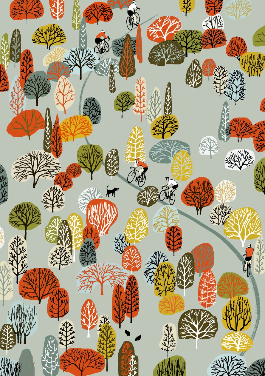 Uphill, 2012 (szitanyomat) alkotó: Eliza Southwood
