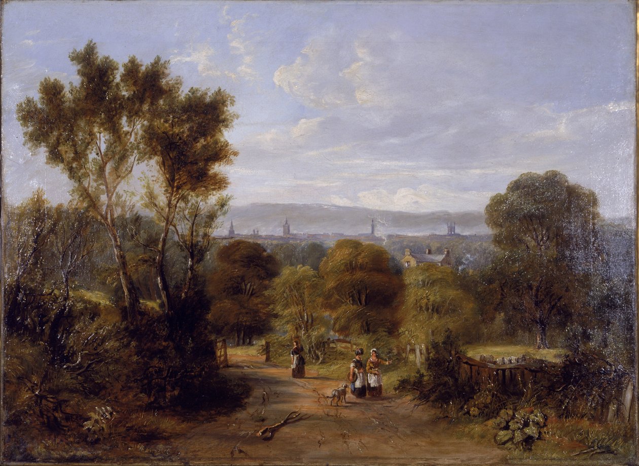 Nézet: Jesmond, 1845 körül alkotó: Elizabeth Burdon Sanderson
