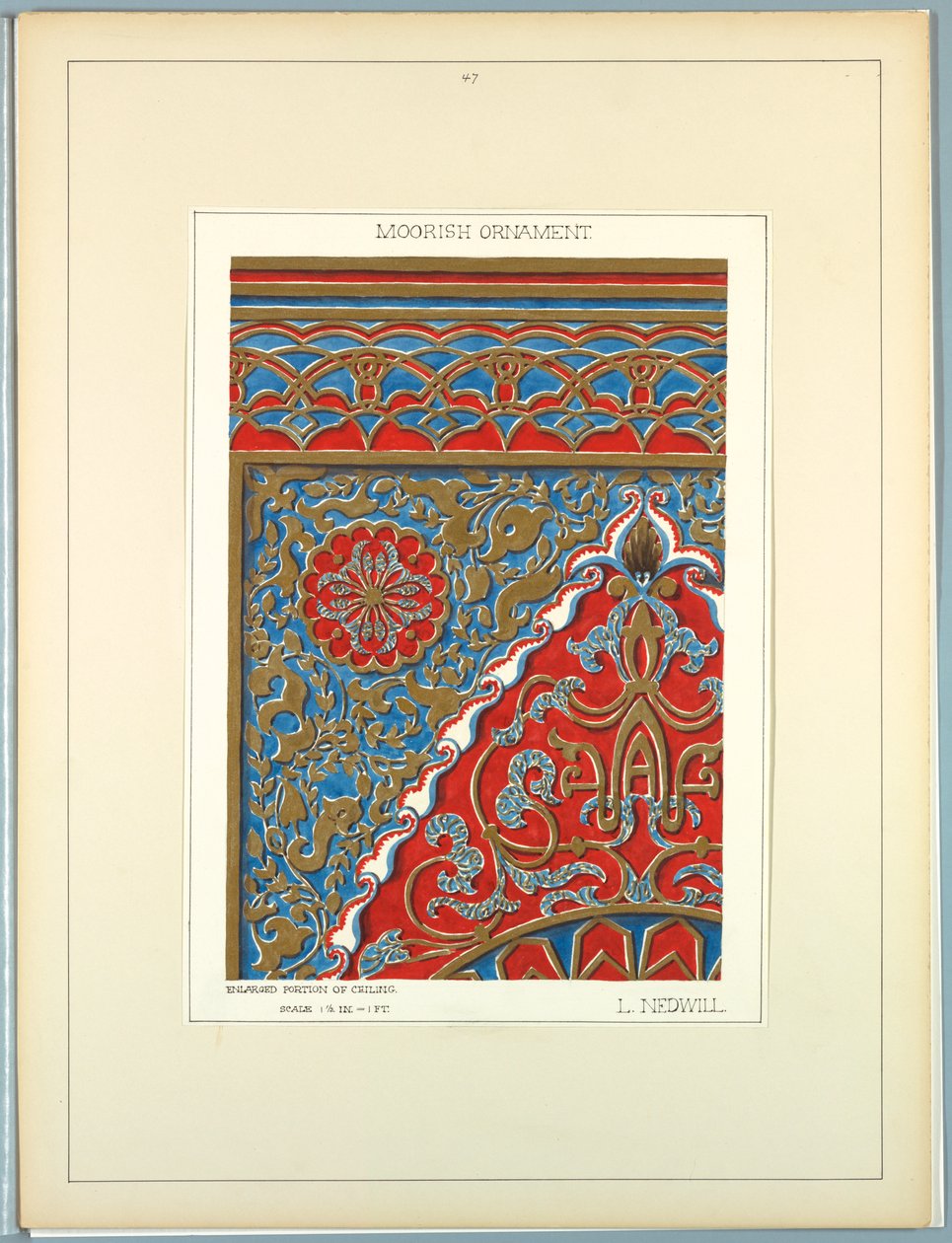 Történelmi dísz, kb. 1900 alkotó: Elizabeth A. Nedwill