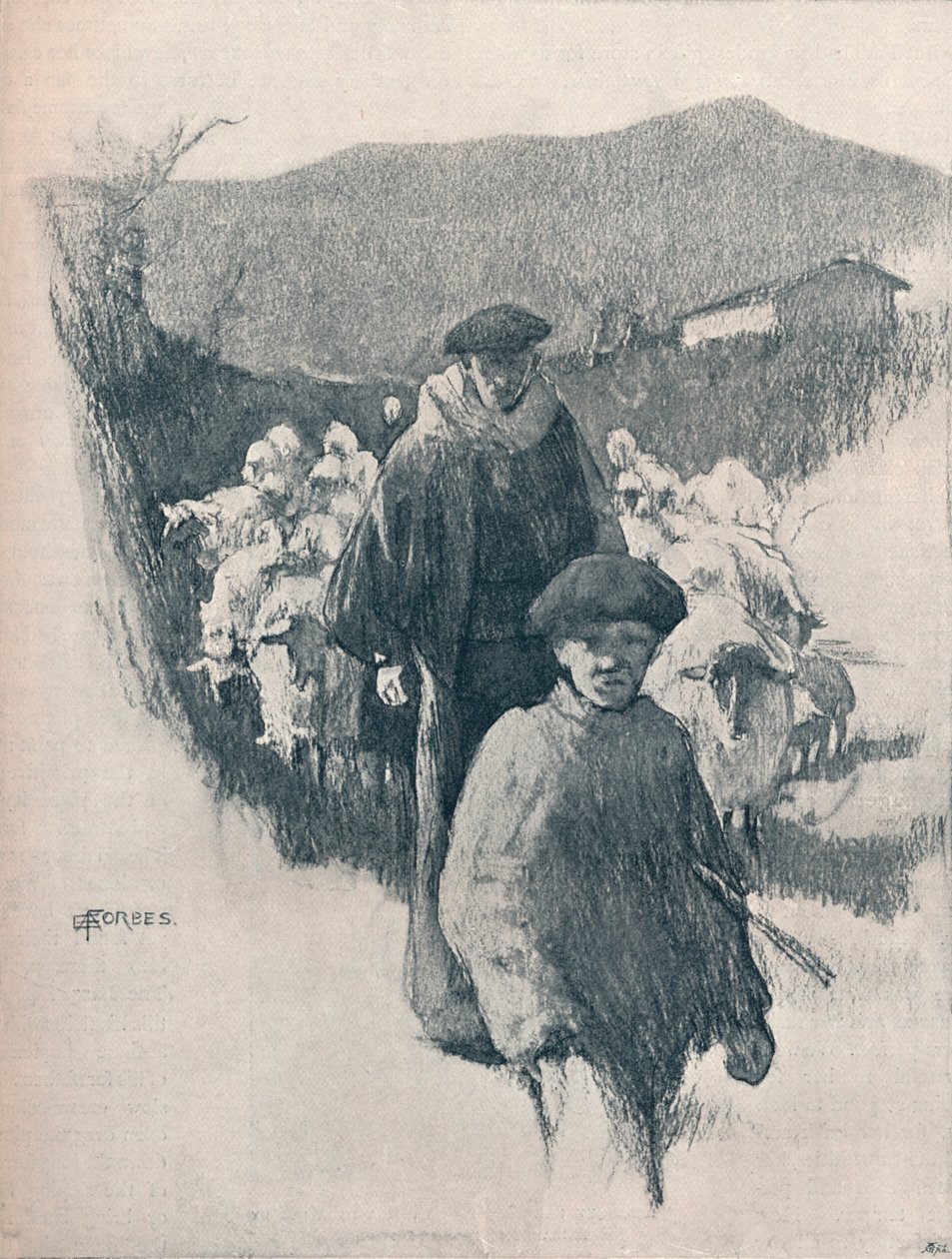 „A Pireneusok pásztora”, XIX. század alkotó: Elizabeth Adela Forbes