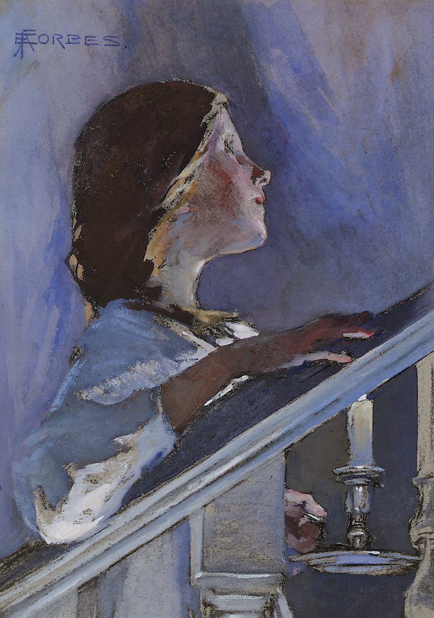 Jó éjszakát, 1890 körül alkotó: Elizabeth Adela Stanhope Forbes