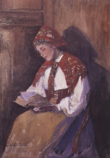 Lady Reading alkotó: Elizabeth Adela Stanhope Forbes