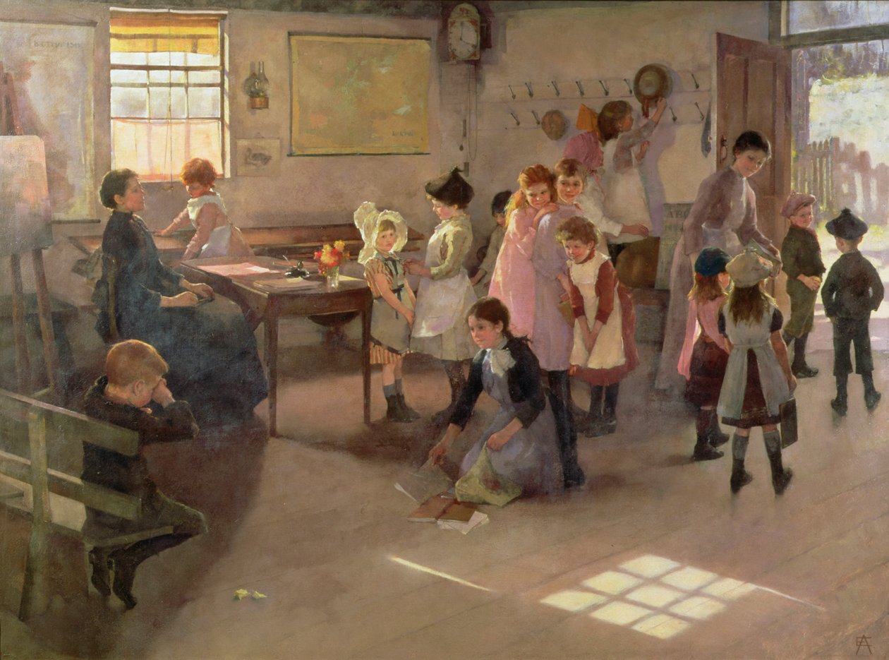 Az iskola vége, 1889 alkotó: Elizabeth Adela Stanhope Forbes