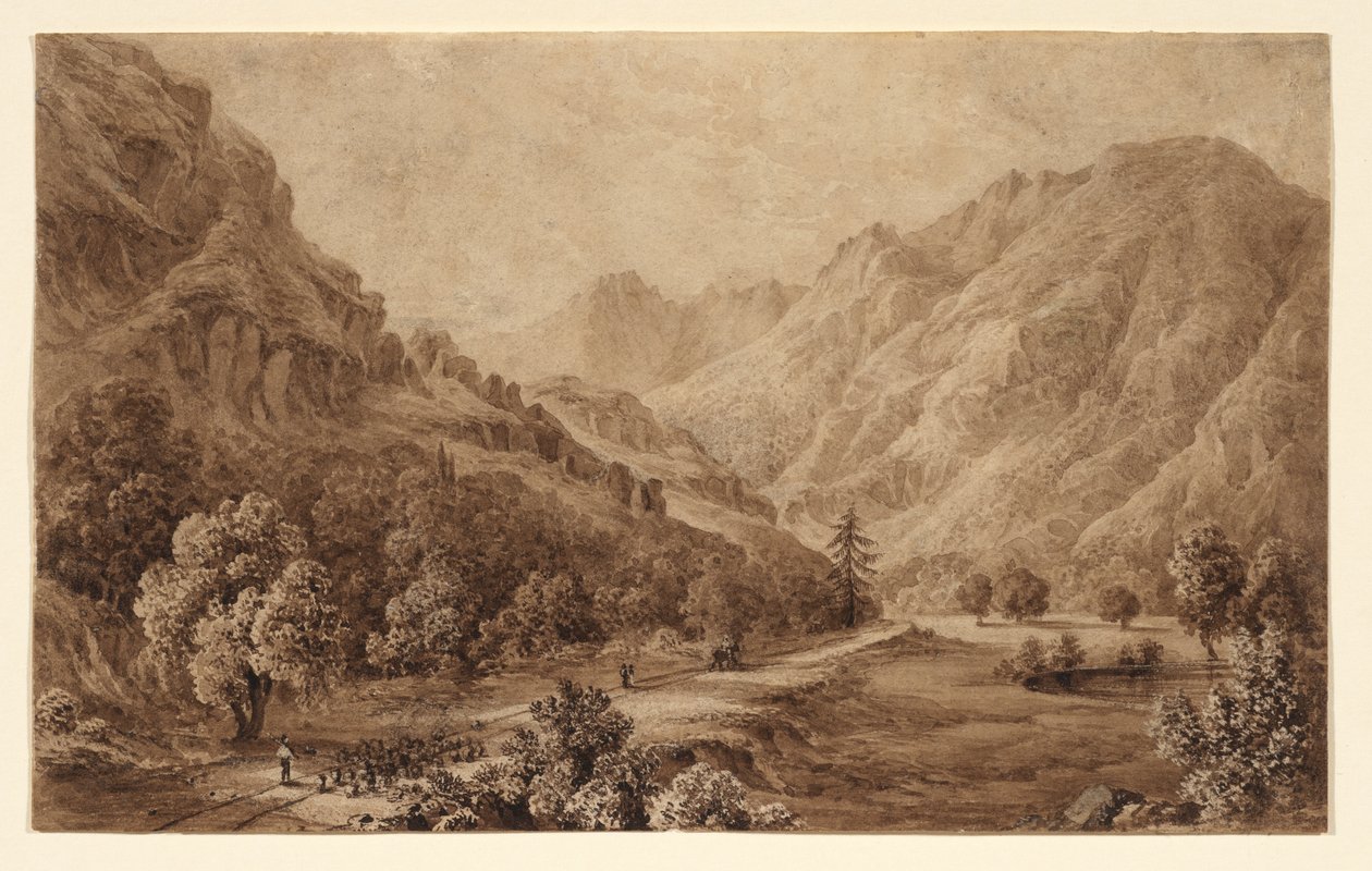 Simplon Road Baveno és Gravellona között alkotó: Elizabeth Frances Batty