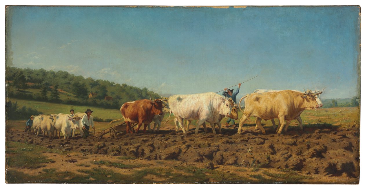 Szántás a Nivernais-ban (az első öltözködésnek is nevezik) alkotó: Elizabeth Jane Gardner Bouguereau