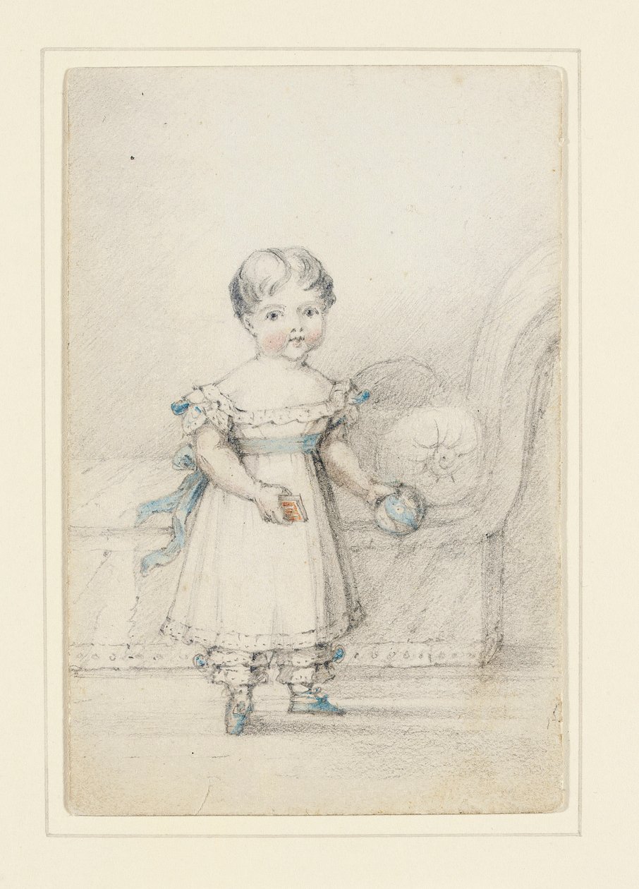 Viktória hercegnő labdával, 1822 alkotó: Elizabeth Keith Heathcote