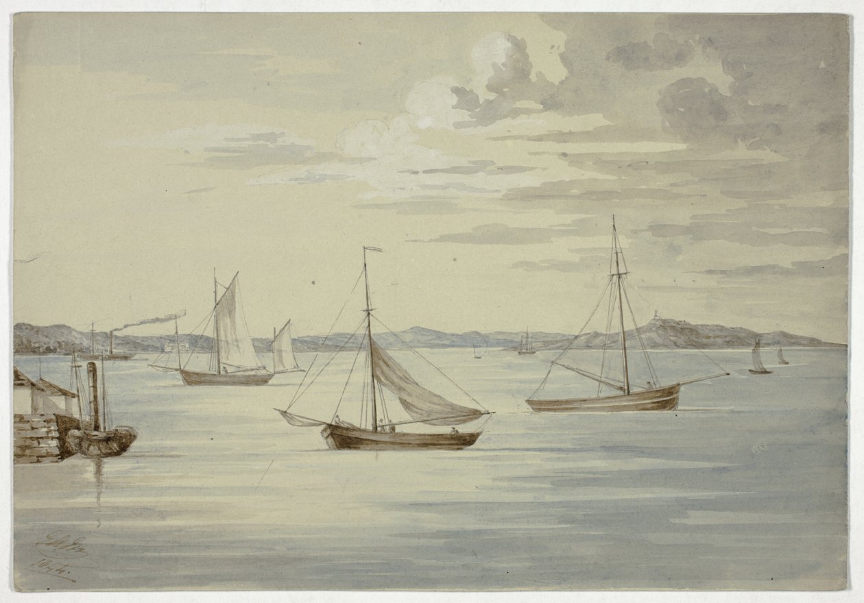 Tekintse meg Inchkeith-et és a Firth of Forth-szigeteket Grantonból alkotó: Elizabeth Murray