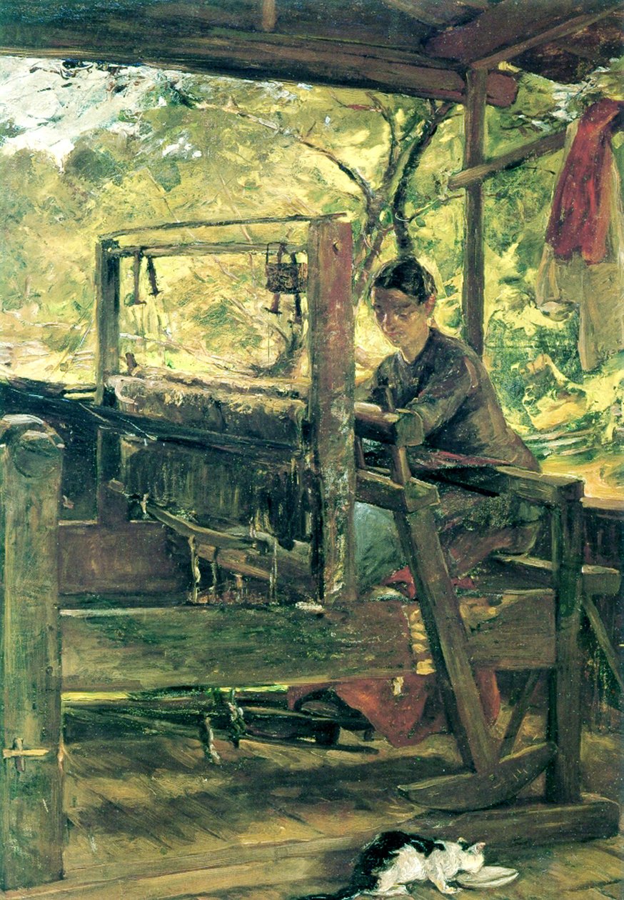 The Weaver, Tennessee, 1885 körül (olaj, vászon) alkotó: Elizabeth Nourse