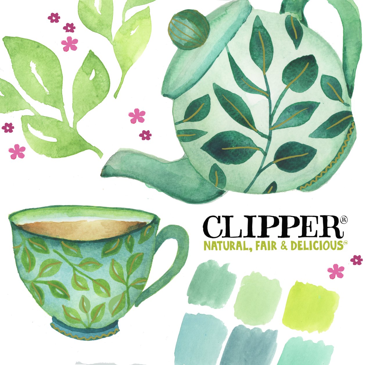 Clipper Tea, 2018 (akvarell) alkotó: Elizabeth Rider