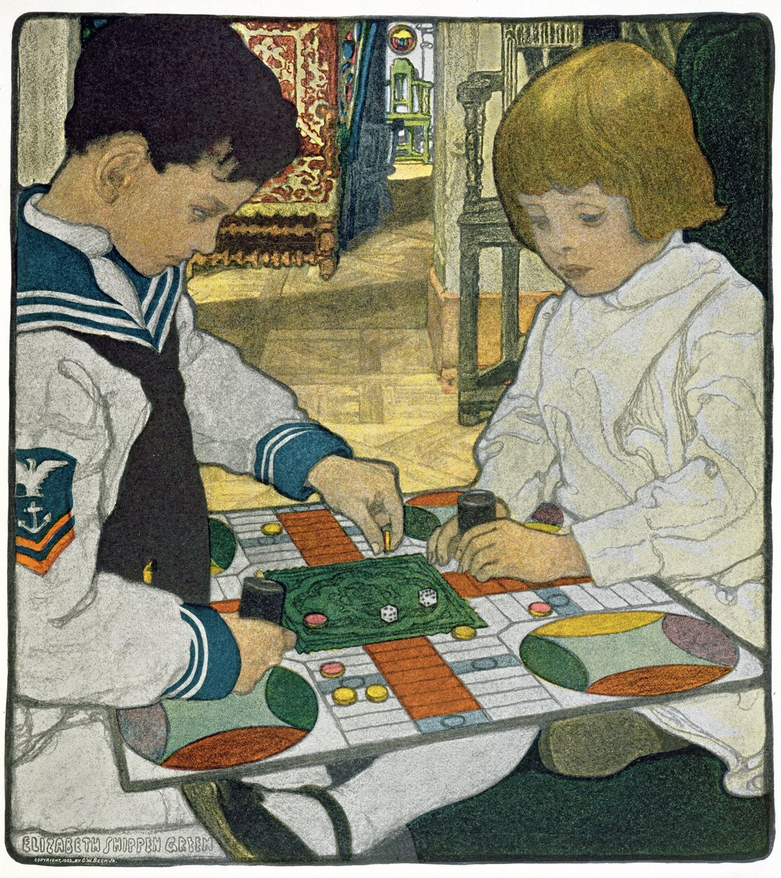 Egy esős délután alkotó: Elizabeth Shippen Green