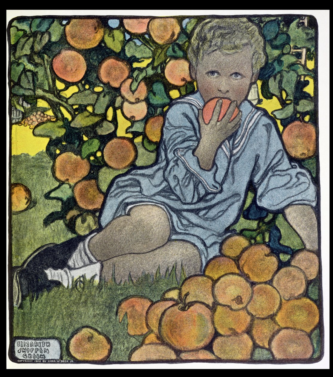 A gyümölcsöskert alkotó: Elizabeth Shippen Green