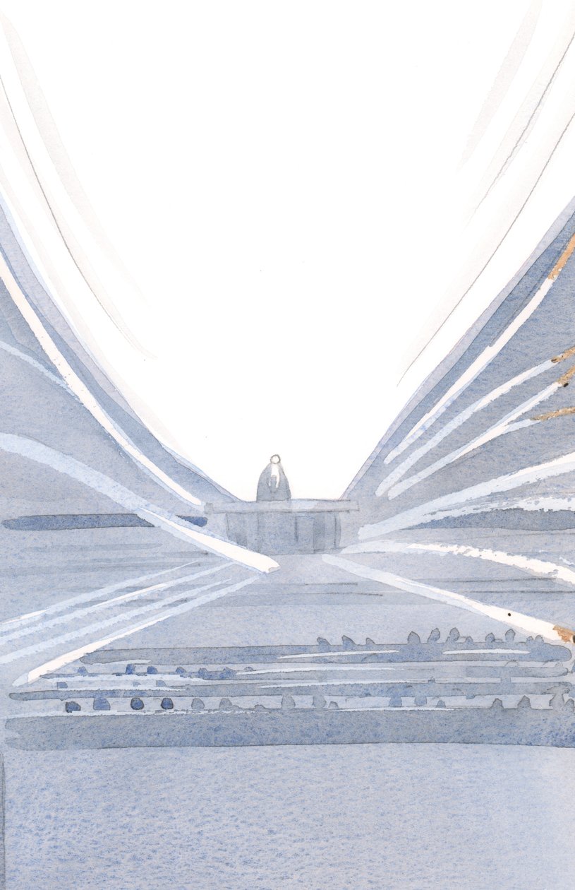 A szentmisén az áldozatot Krisztus adja, fényben és pompában, csendes és láthatatlan társasága közepette., 2001 (papíron) alkotó: Elizabeth Wang