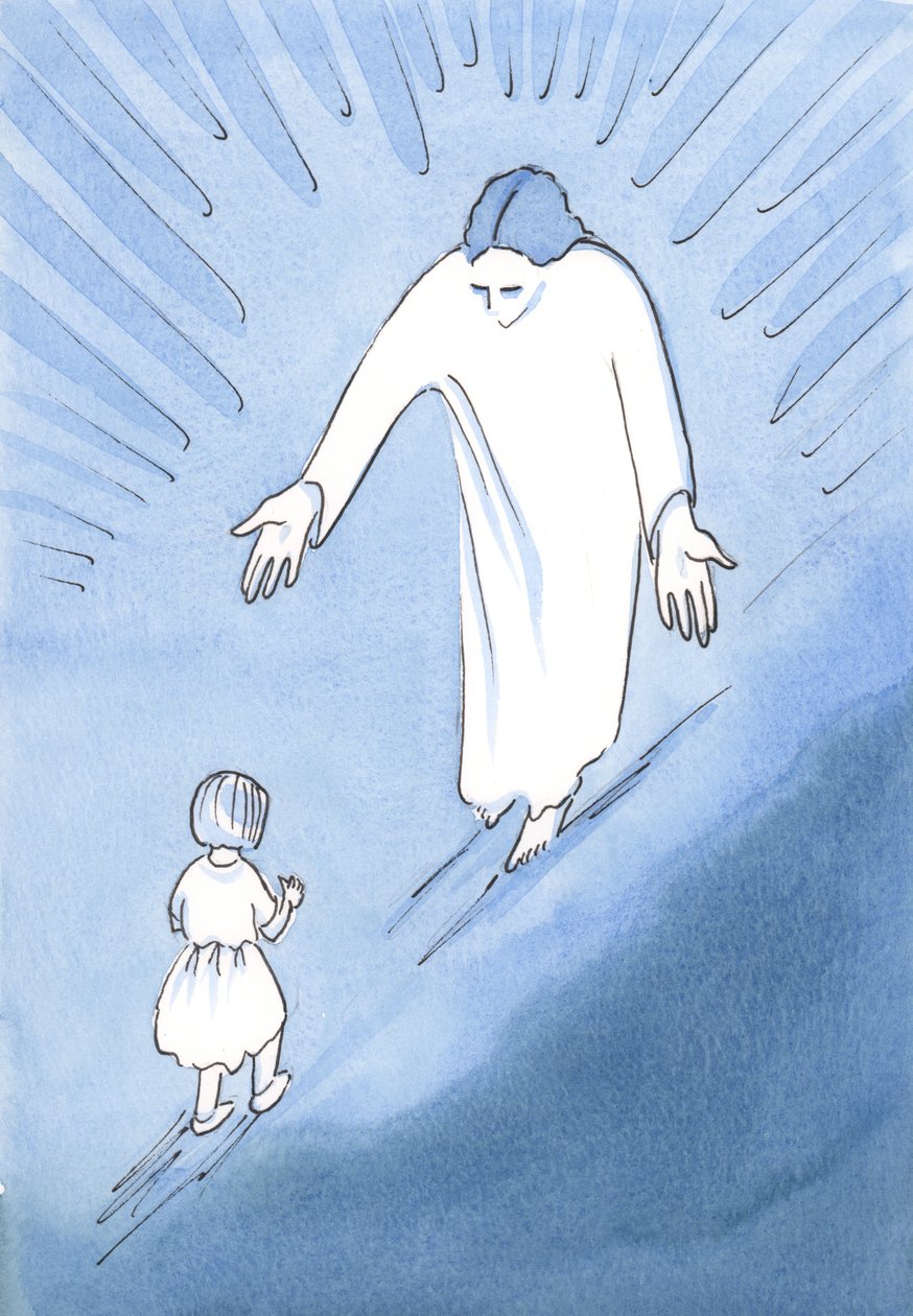 Nehéz lépések: megtanulni járni, megtanulni követni Krisztust, 2001 (papíron) alkotó: Elizabeth Wang