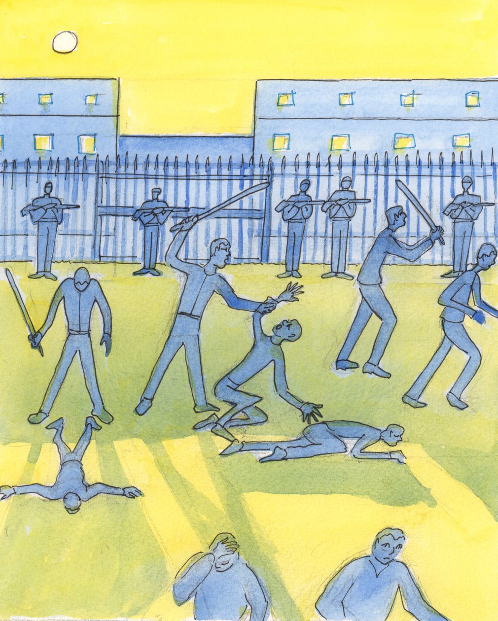 A kormányok megsértik Istent, amikor nem védik meg és nem segítik népüket, 2004 (papíron nélkül) alkotó: Elizabeth Wang
