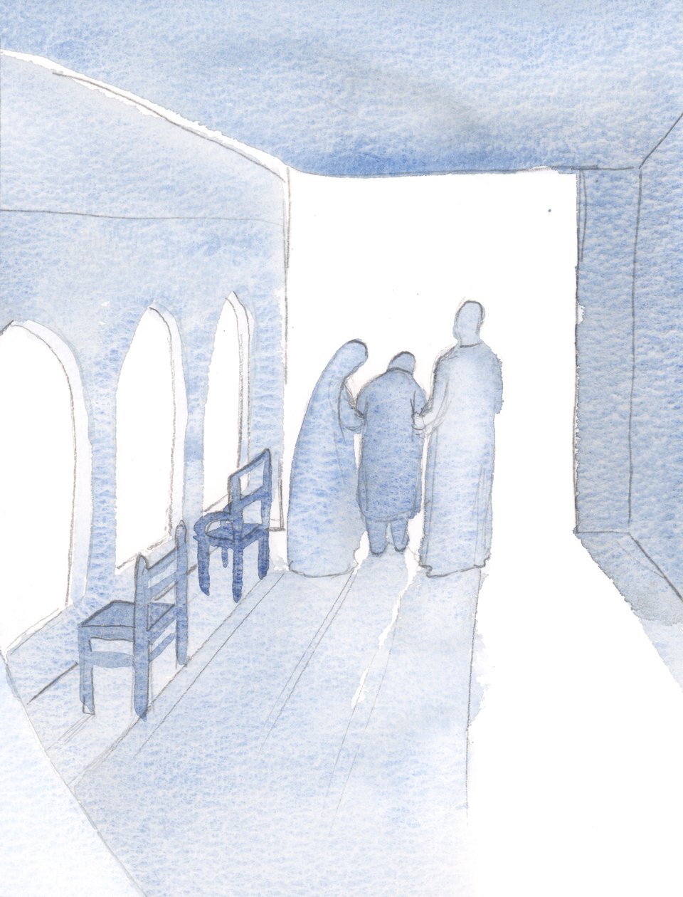 Megsajnált, és elkísért a munkámhoz, egyik oldalon Ő, a másikon a Szent Anyja., 2000 (papíron nem) alkotó: Elizabeth Wang