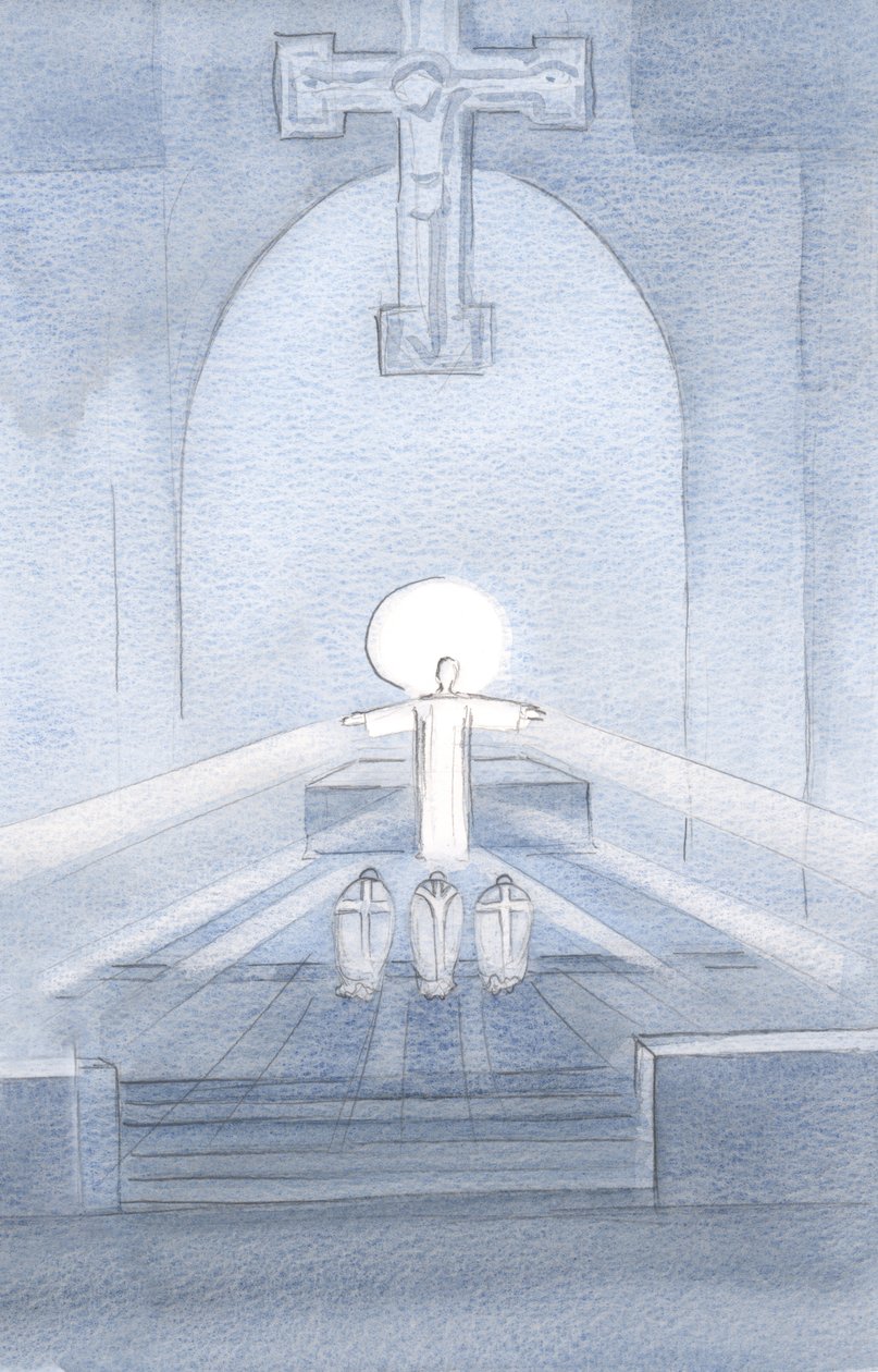 Láttam, ahogy Krisztus az Ő népére néz, és örül, hogy itt lehet mindannyiunkkal., 2000 (papíron nélkül) alkotó: Elizabeth Wang