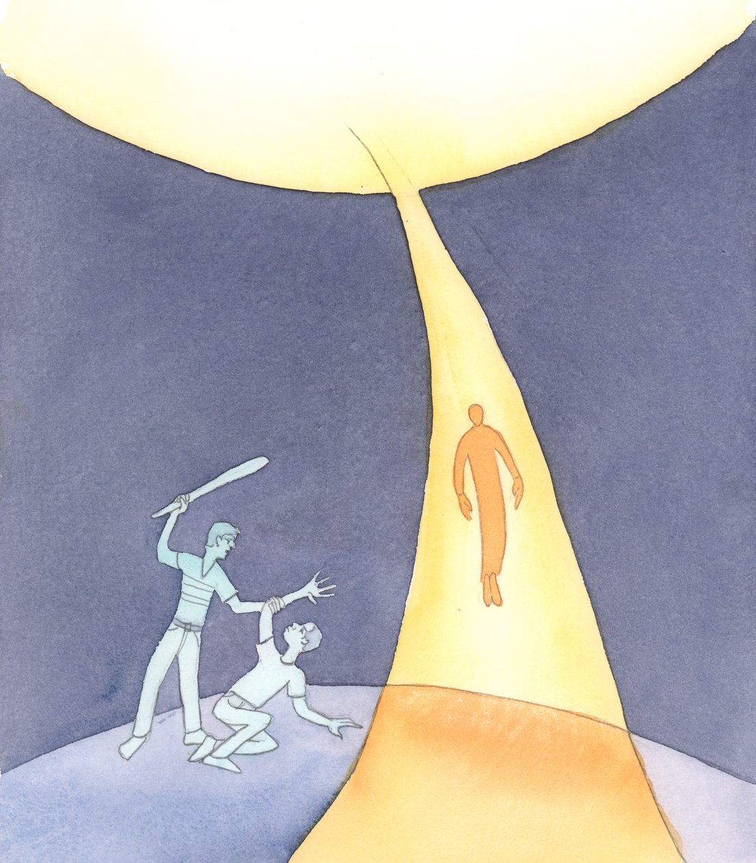 A Szentlélek, a Szeretet Szelleme, aki a lelkeket a mennybe viszi, amikor meghalunk, 2004 (papíron) alkotó: Elizabeth Wang