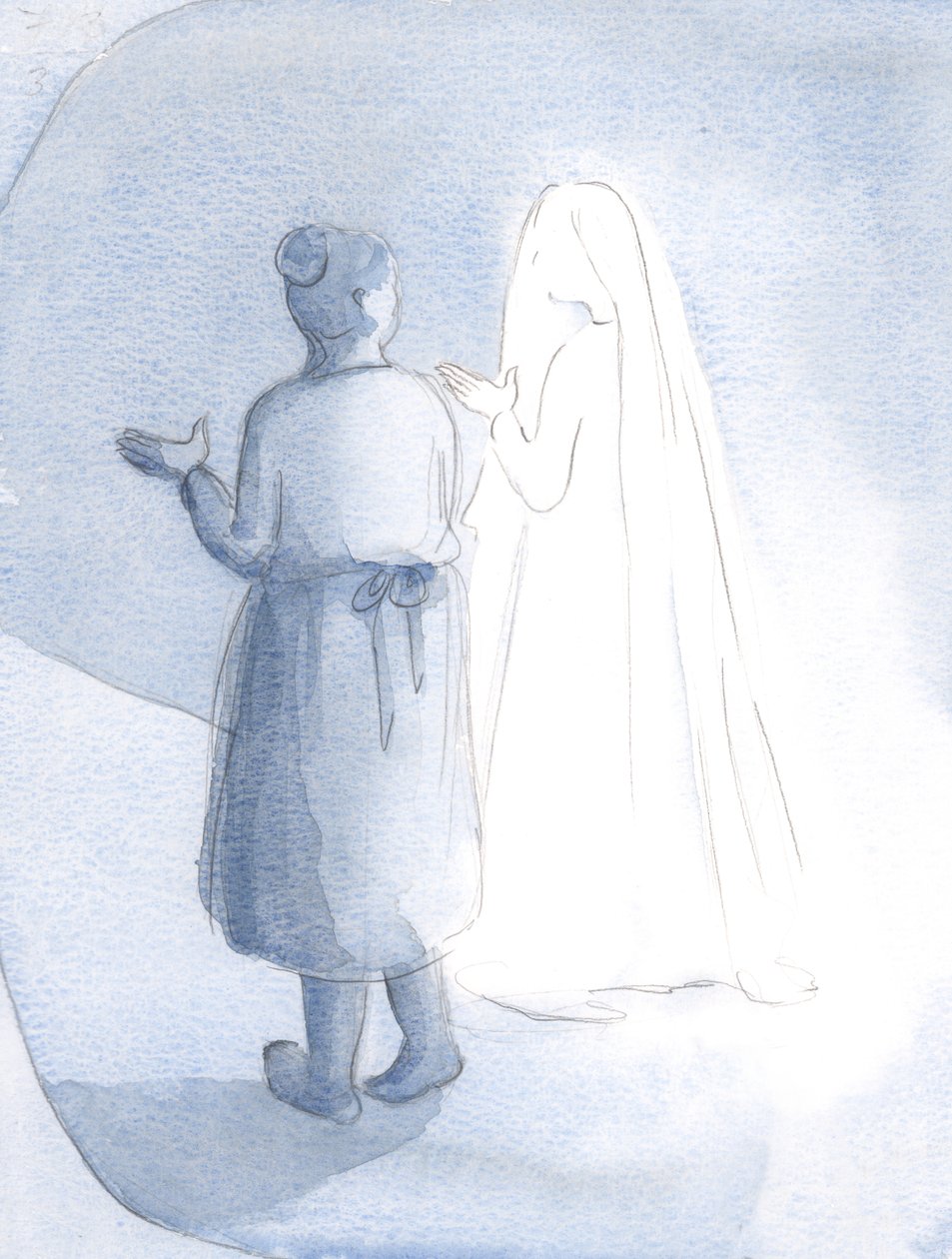 Úgy tűnt, mi ketten nő egymás mellett sétáltunk, miközben másokat az Ő gondjaira bíztam, 2000 (papíron) alkotó: Elizabeth Wang