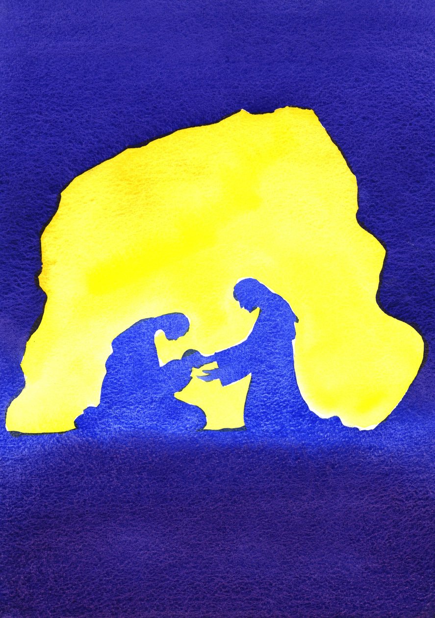 Jézus megszületett Betlehemben, 2001 (papír nélkül) alkotó: Elizabeth Wang