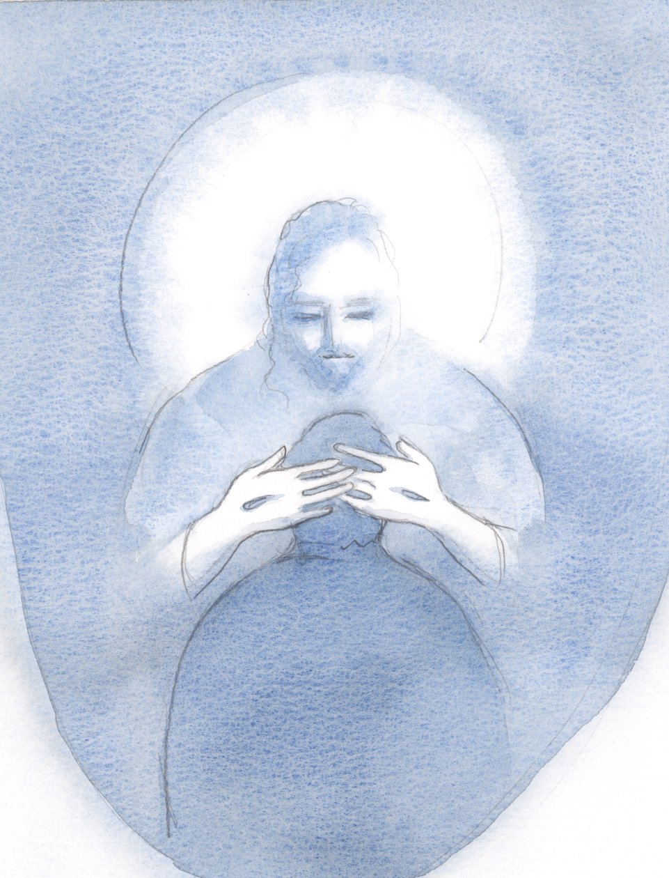 Egyszer, amikor segítségért könyörögtem, Krisztus a lelkemhez csapott, és megadta a békéjét, 2000 (papíron) alkotó: Elizabeth Wang