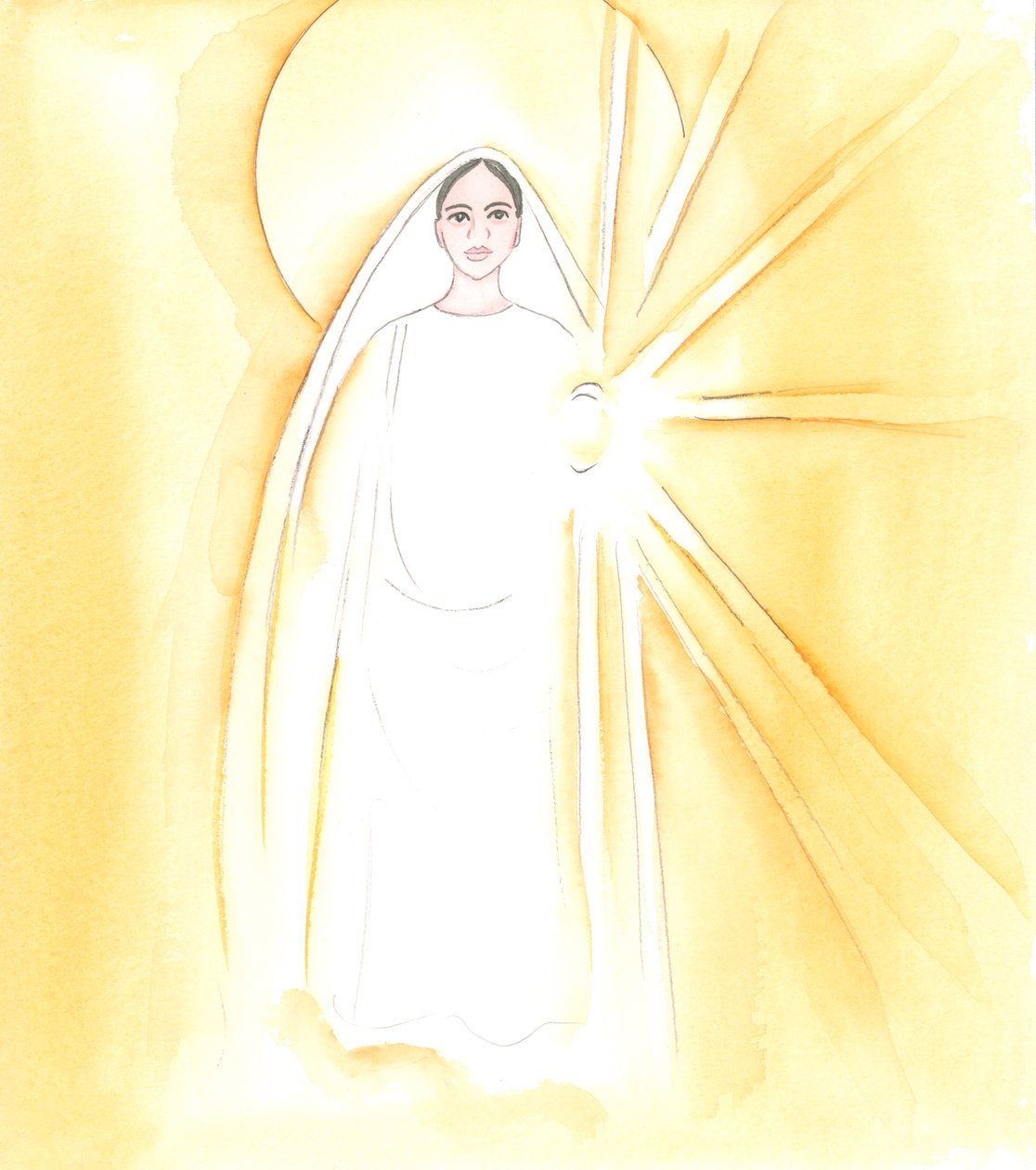 A Szűzanya megjelent előttem, káprázatos mennyei szépségében, 2000 (papíron) alkotó: Elizabeth Wang