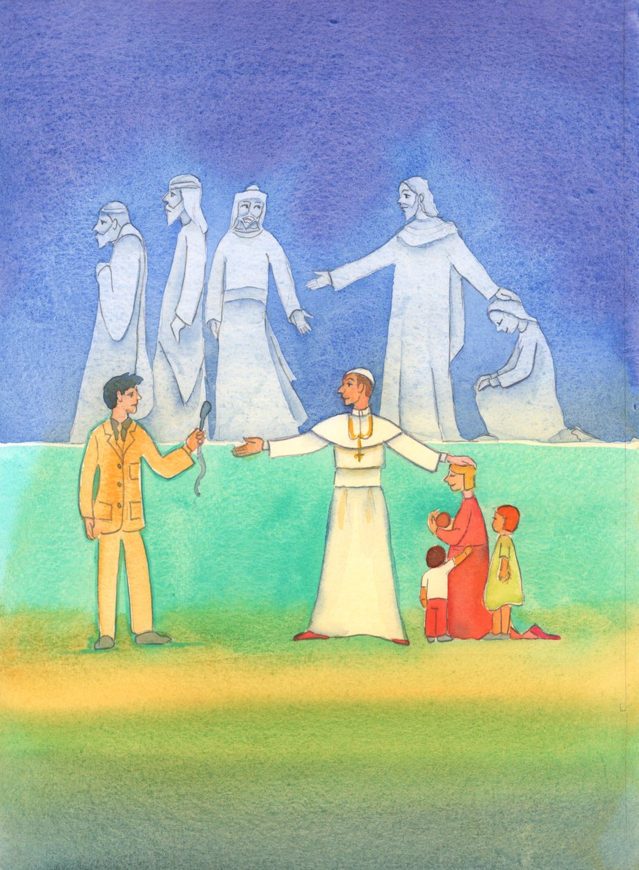 A legújabb pápák, akárcsak elődeik, igazat mondanak az erkölcsről, 2006 (papíron nem) alkotó: Elizabeth Wang
