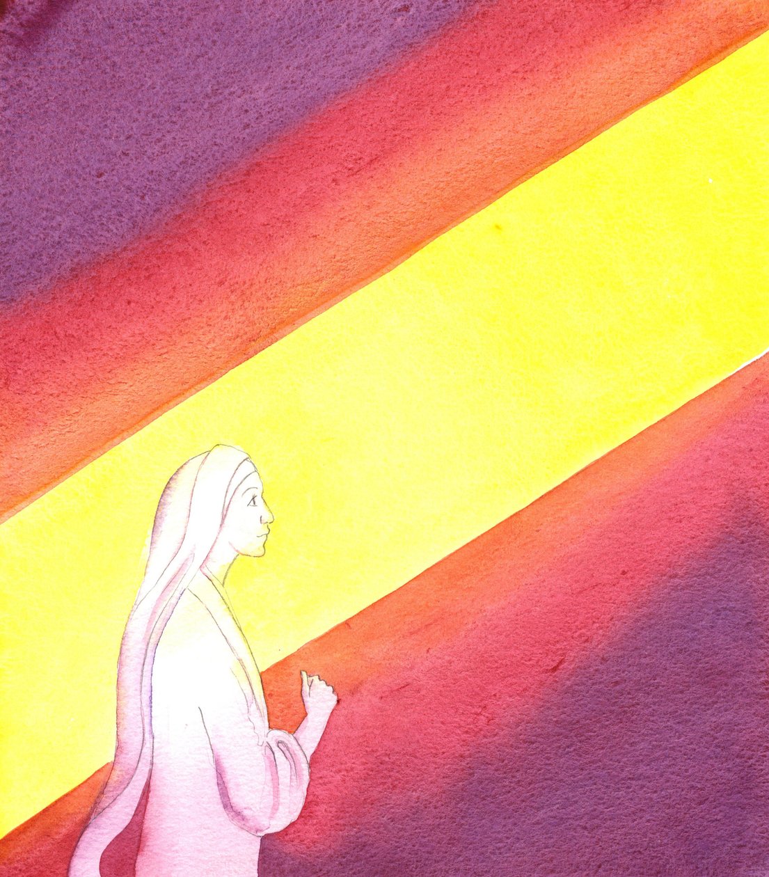 Az Angyali üdvözlet, 2001 (papír nélkül) alkotó: Elizabeth Wang