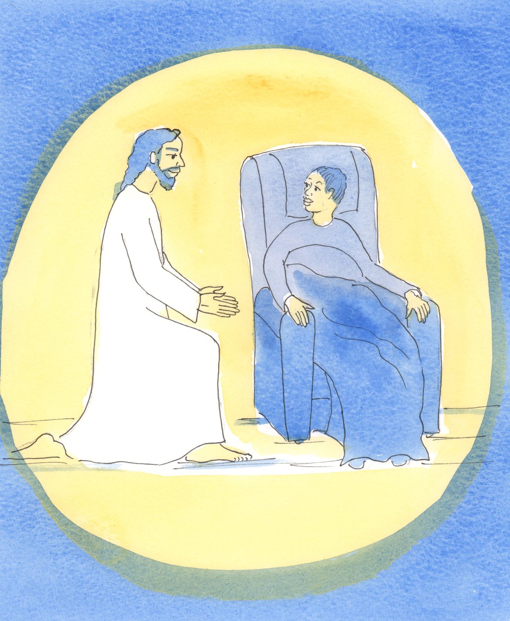 Az Úr jön velünk, amikor „lelki közösséget” kötünk, 2004 (papíron) alkotó: Elizabeth Wang
