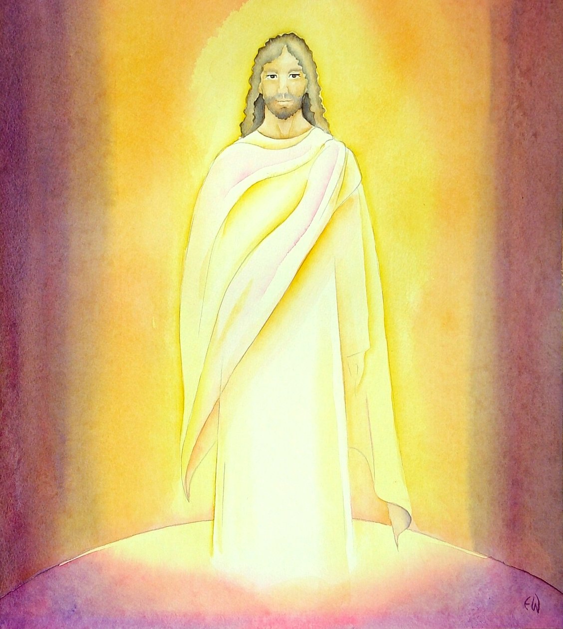 A feltámadt Jézus, 2001 (papíron) alkotó: Elizabeth Wang