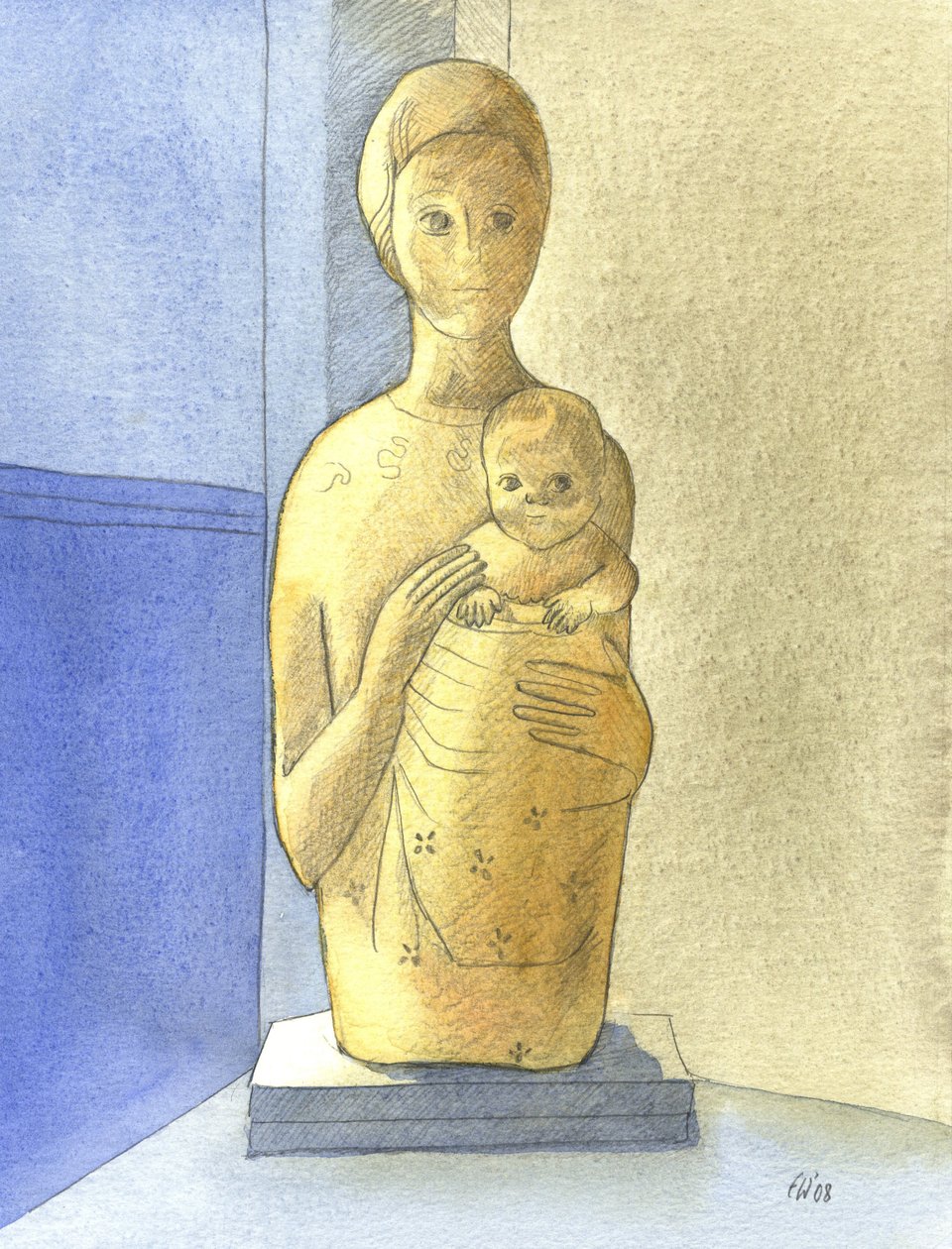 A Szűz és a Gyermek, 2001 (papíron nem) alkotó: Elizabeth Wang