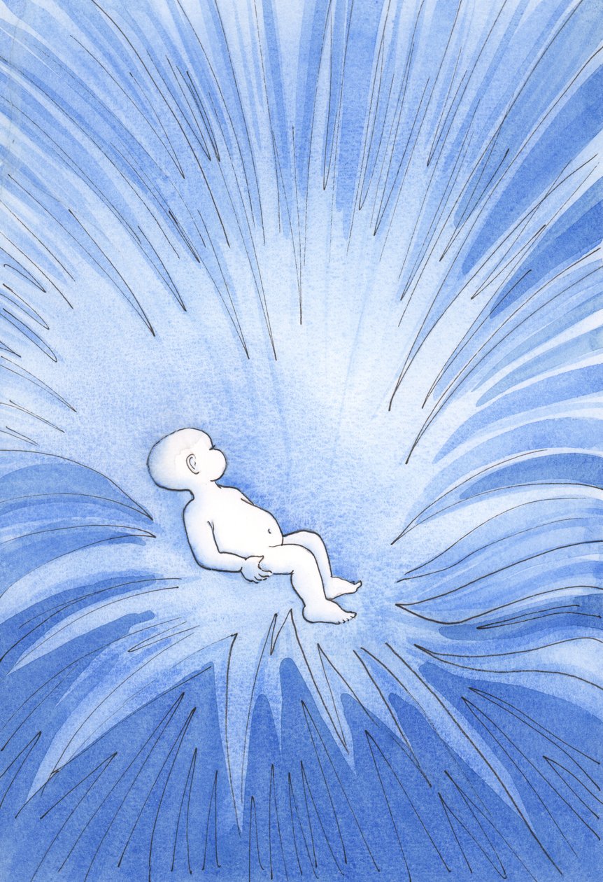 A keresztség által az isteni élet kiárad a gyermek szívébe, és átterjed mások felé, 2001 (papíron) alkotó: Elizabeth Wang