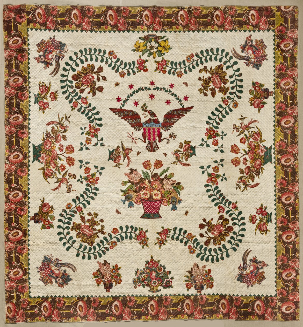 Medallion Quilt, 1830 körül (pamut) alkotó: Elizabeth Welsh