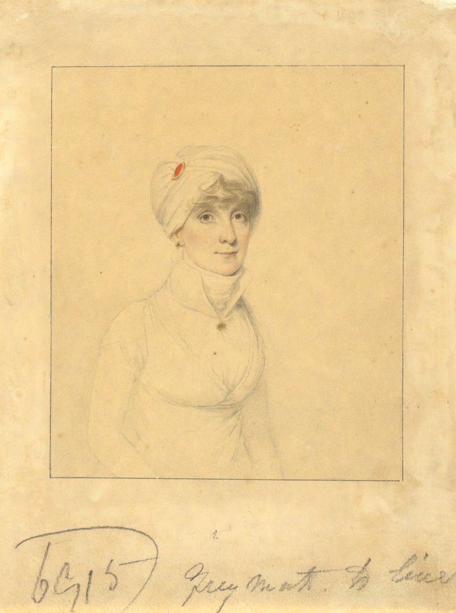 Faith Trumbull (j. John Trumbull kormányzó lánya; a hartfordi Daniel Wadsworth felesége) alkotó: Elkanah Tisdale