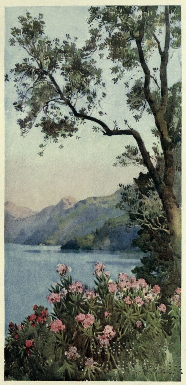 Lago di Como, Illusztráció: "Az olasz tavak", Richard Bagot alkotó: Ella Du Cane
