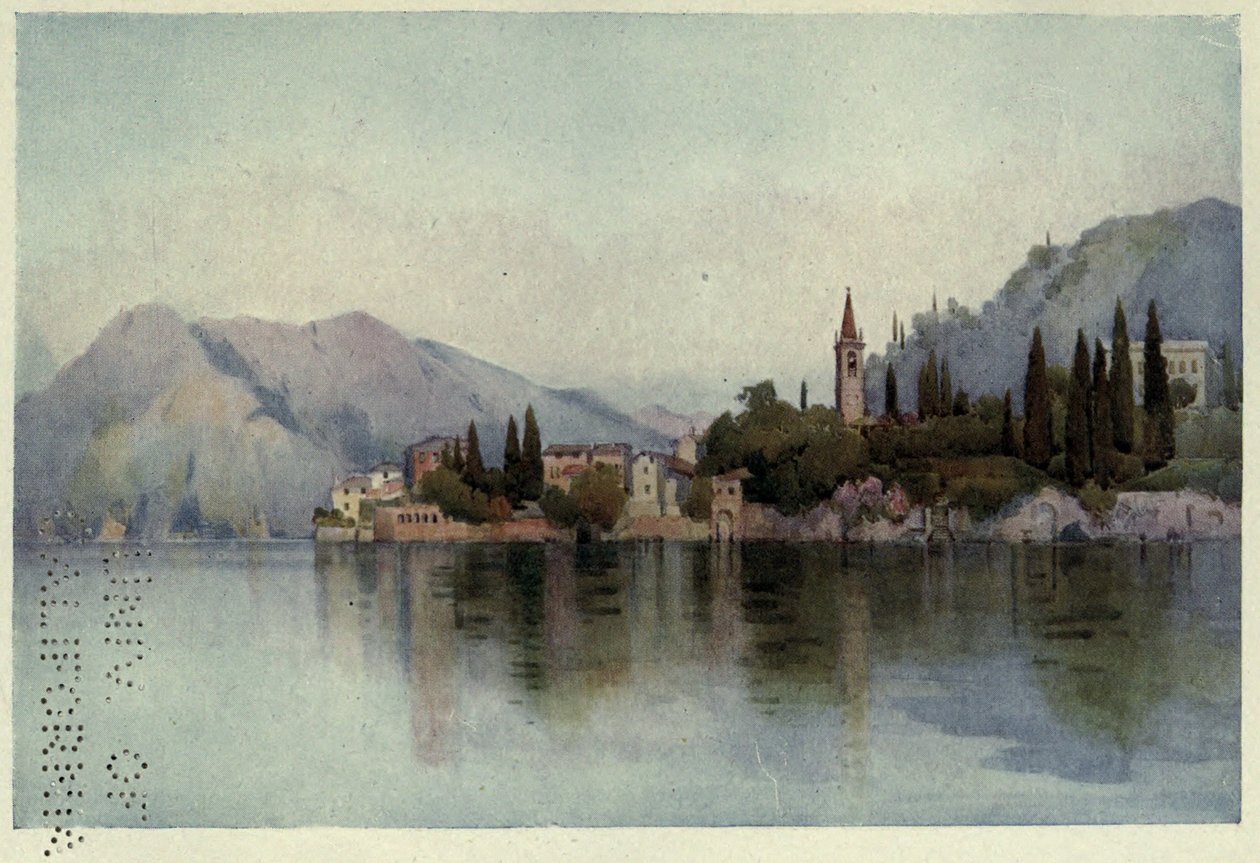 Varenna, Lago di Como, Illusztráció Richard Bagot 