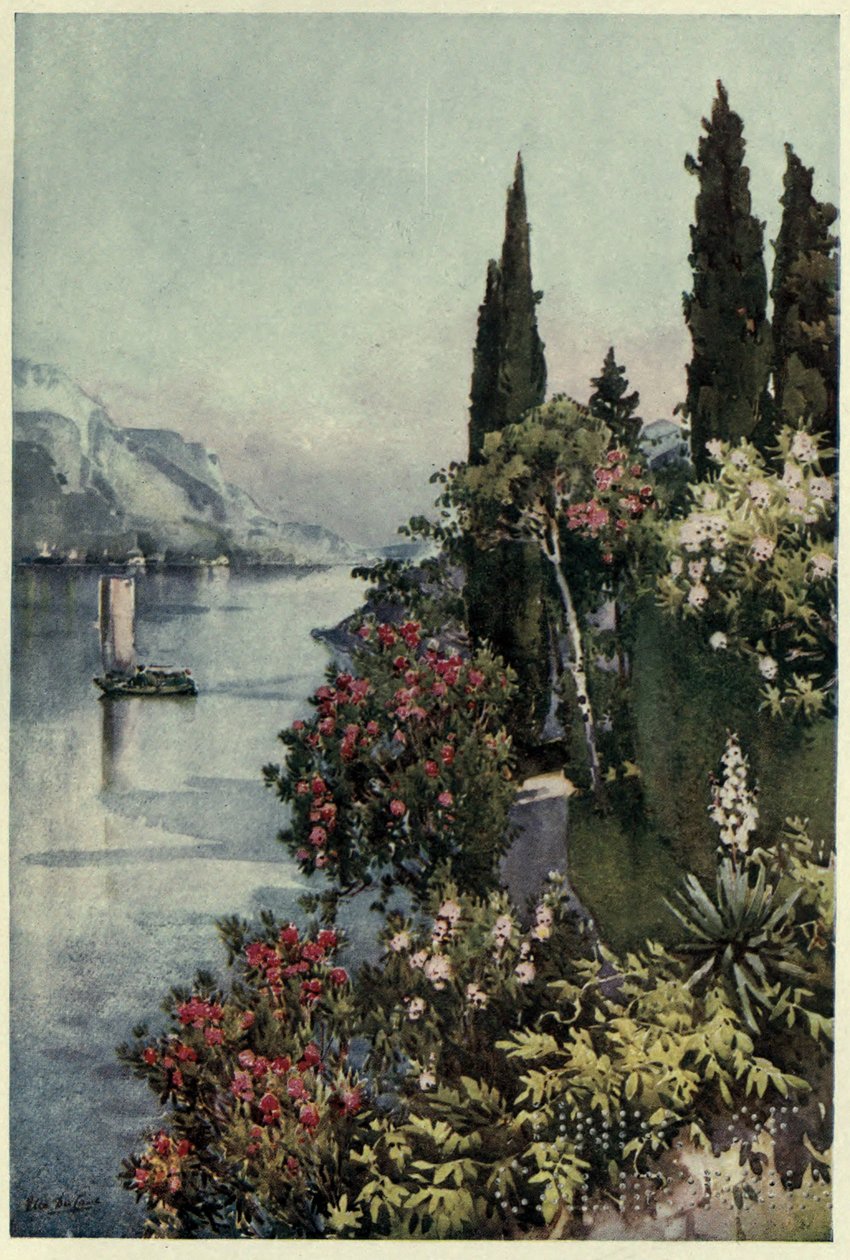 Villa Giulia, Comói-tó, Illusztráció Richard Bagot 
