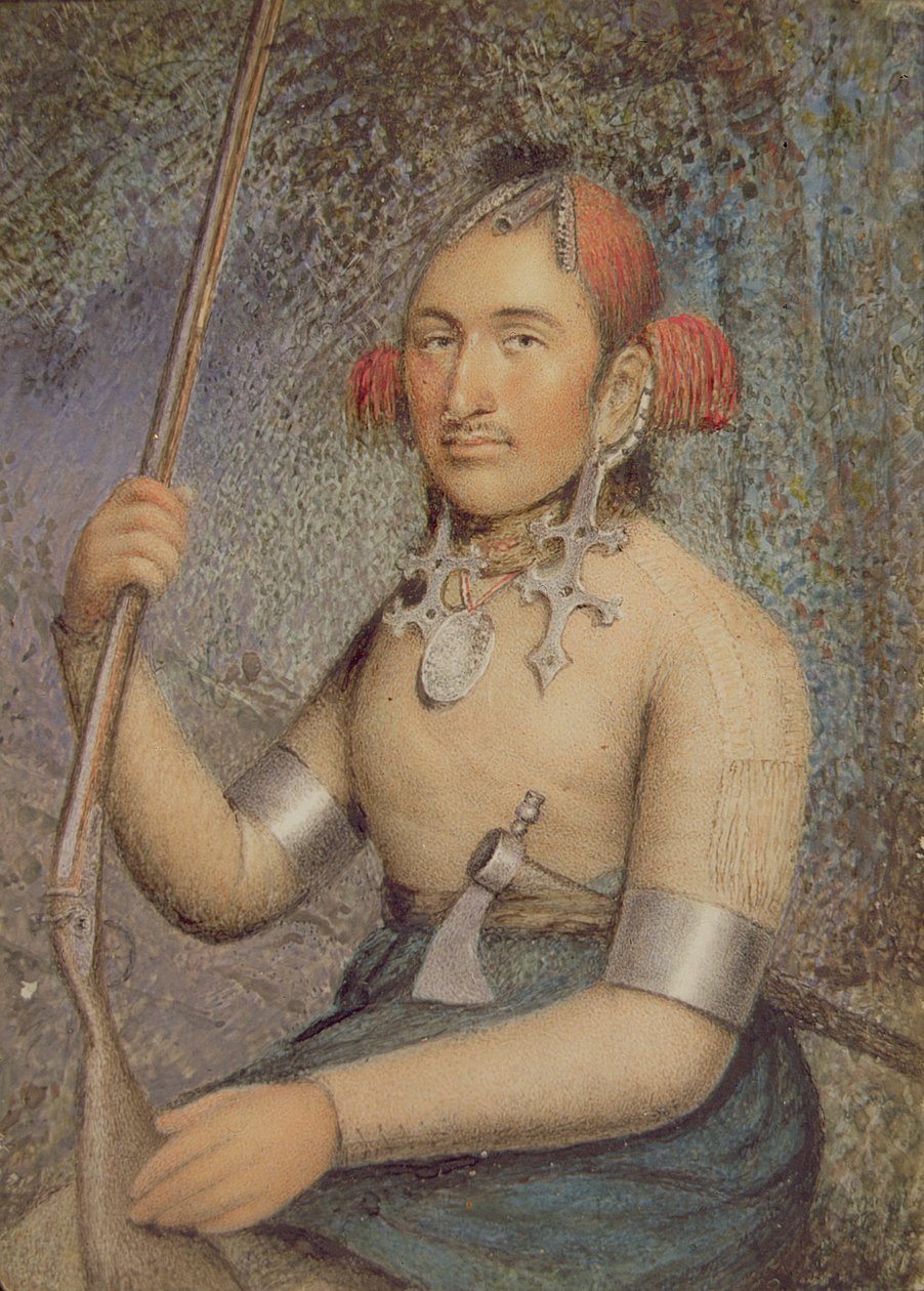 Egy észak-amerikai indiánfőnök (olaj, vászon) alkotó: Ellen Sharples
