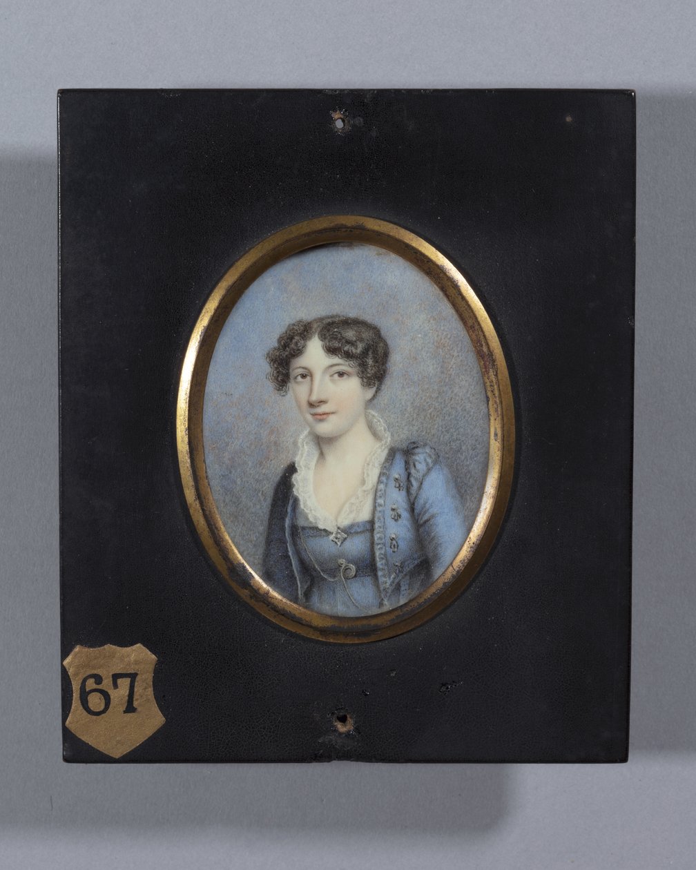 Mrs Morgan (akvarell elefántcsonton) alkotó: Ellen Sharples